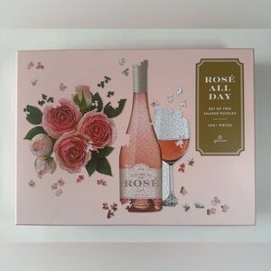 NWT Galison Rose All Day 2-in-1 Shaped Puzzle Set 500+ Pieces